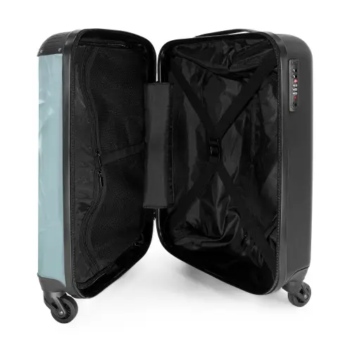 Leeuw met oranje manen door plastic wand NBS - Handbagage koffer - Kinderen Unisex middel -binnenkant