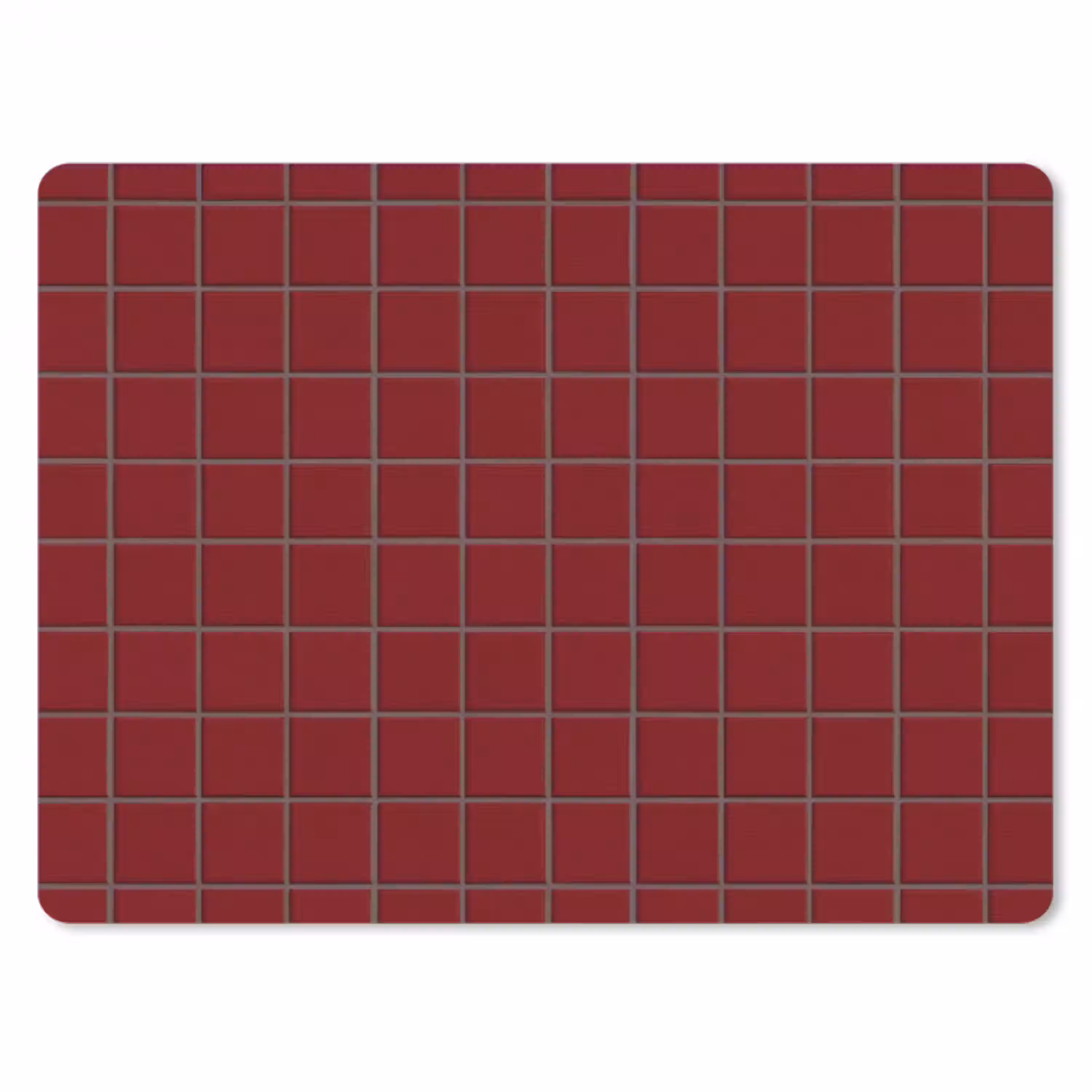Patroon - Tegels - Burgundy muismat rubber klein 262 -3d