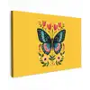 Bloemen - Kleurrijk - Vlinder - Sierlijk canvas 2cm klein -z3d