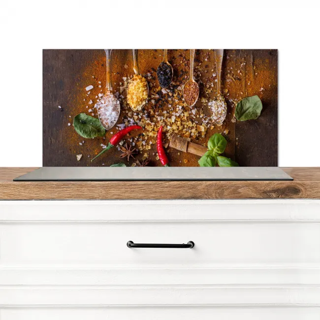 Smaakcontrasten en Texturen Spatscherm Aluminium klein -3d_zonderpan