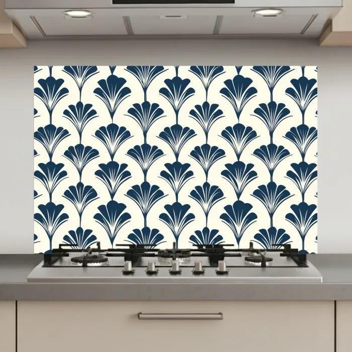 Klassiek - Motief - Blauw keuken achterwand spatscherm klein 900 -3d_website