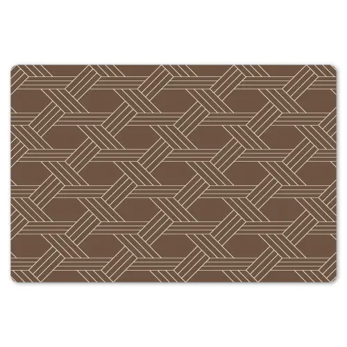 Bruin - Lijnen - Patroon Placemat vinyl groot 368 -zzsfeer1_Kitchenyeah-website