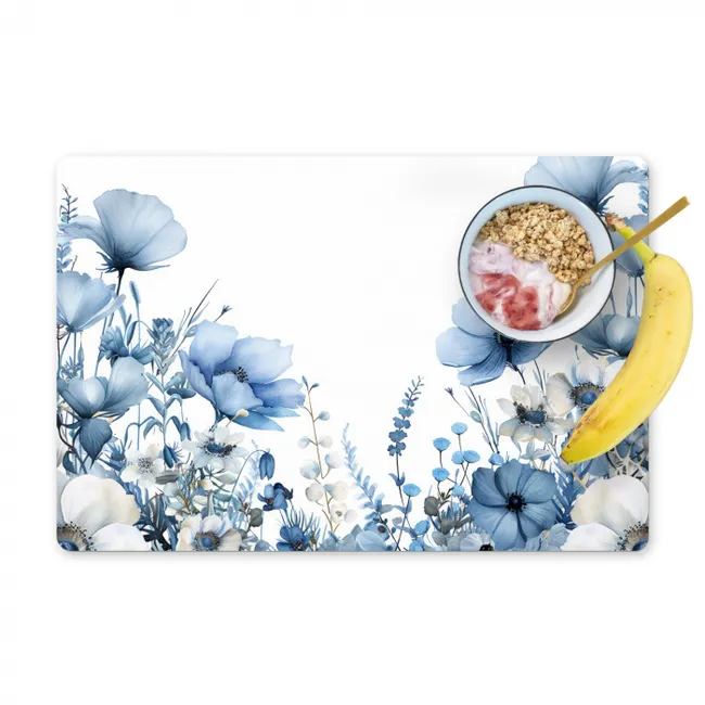 Aquarel Hemel van Blauwtinten Placemat vinyl groot -zzzproduct_Kitchenyeah-website