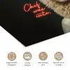 Schaap - Kokskleding - Neon - Quote poster papier klein -closeup_NL