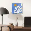 Minimalistisch - Organisch patroon - Blauw plexiglas 5mm klein -sfeer6