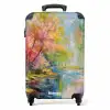 Olieverf - Landschap - Natuur - Kleurrijk NBS - Handbagage koffer - Unisex middel -productfoto_recht
