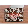 Koeienprint - Limited edition - Rood laptophoes neopreen klein -tafel