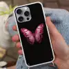 Vlinder - Fuchsia - Grafisch Hoesje iPhone 16 Pro Max met koord klein -sfeer3