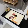 Vrouw - Minimalistisch - Bloem Inductie beschemer met haakjes klein -sfeer1