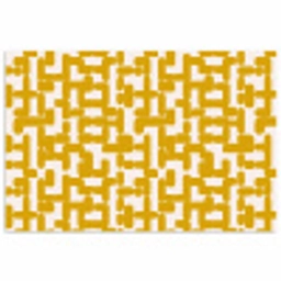 Geel - Beige - Patroon poster papier klein 62 -3d