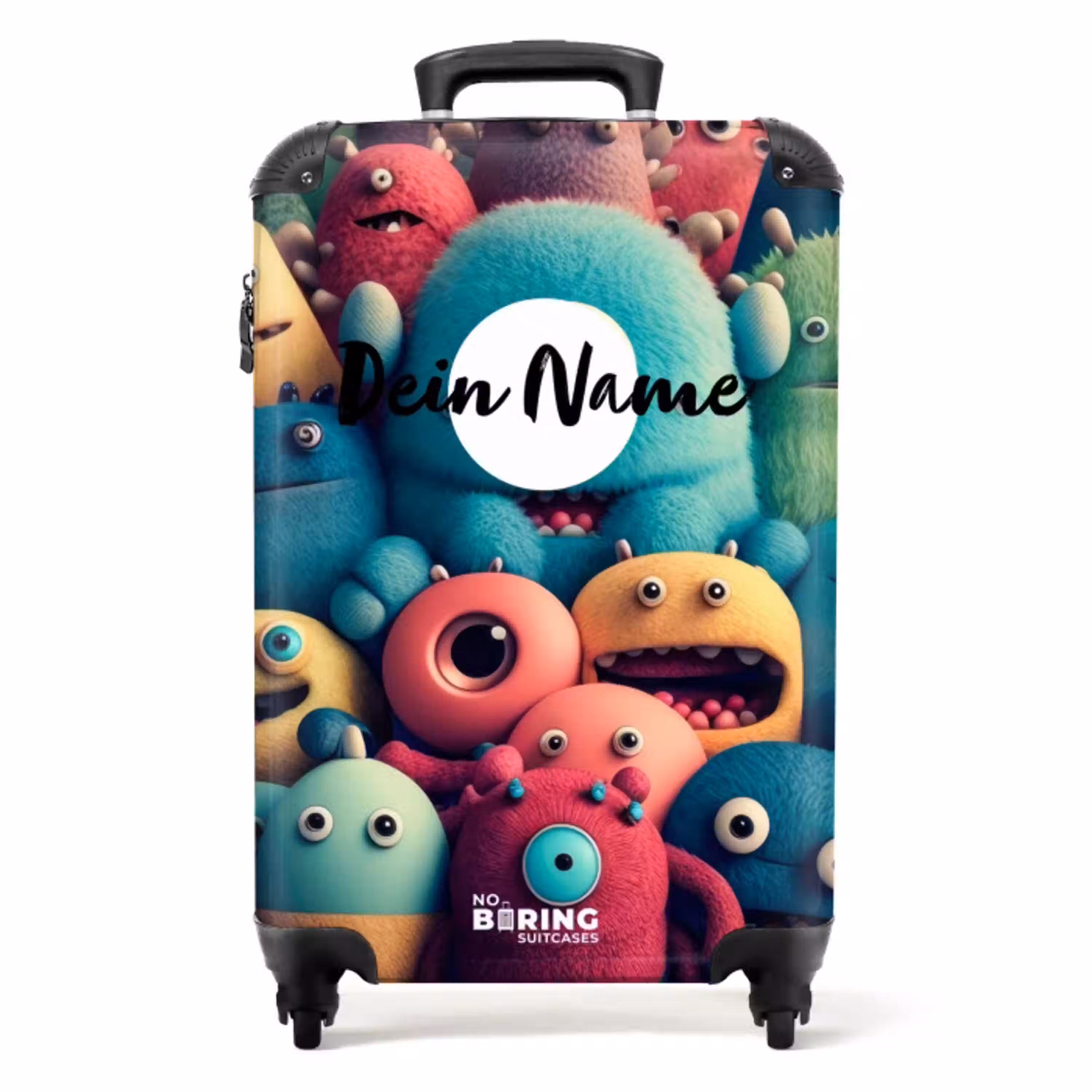 Monster Menigte NBS - Handbagage koffer - Kinderen Unisex middel -productfoto_recht