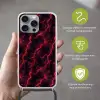 Rood - Onweer - Bliksem - Wolken Hoesje iPhone 16 Pro Max met koord klein 804 -sfeer2_NL