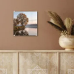 Bomen - Reflectie - Water - Zonsopgang - Serene plexiglas 5mm klein -sfeer5