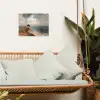 Klif - Zee - Boom tuinposter los doek klein -sfeer7