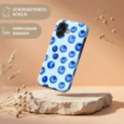 Bessen - Modern - Blauw Toughcase MagSafe Apple iPhone 17 klein 1017 -USP_RandenV_NL