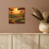 Landschap - Afrikaans - Zon aluminium wit klein -sfeer4