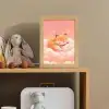 Wolken - Vos - Oranje - Sterren Light Box met kabel klein -sfeer2_kind