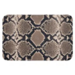 Slangenprint - Python - Bruin Badmat klein -3d