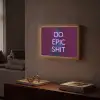 Buste - Neon - LED - Letters Light Box met batterij (Wandlamp) middel -sfeer1