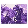Bladeren - Paars - Tropisch - Abstract muismat rubber klein -3d