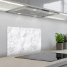 Klassiek - Marmer - Aders - Grijs keuken achterwand spatscherm klein 900 -3d_schuin