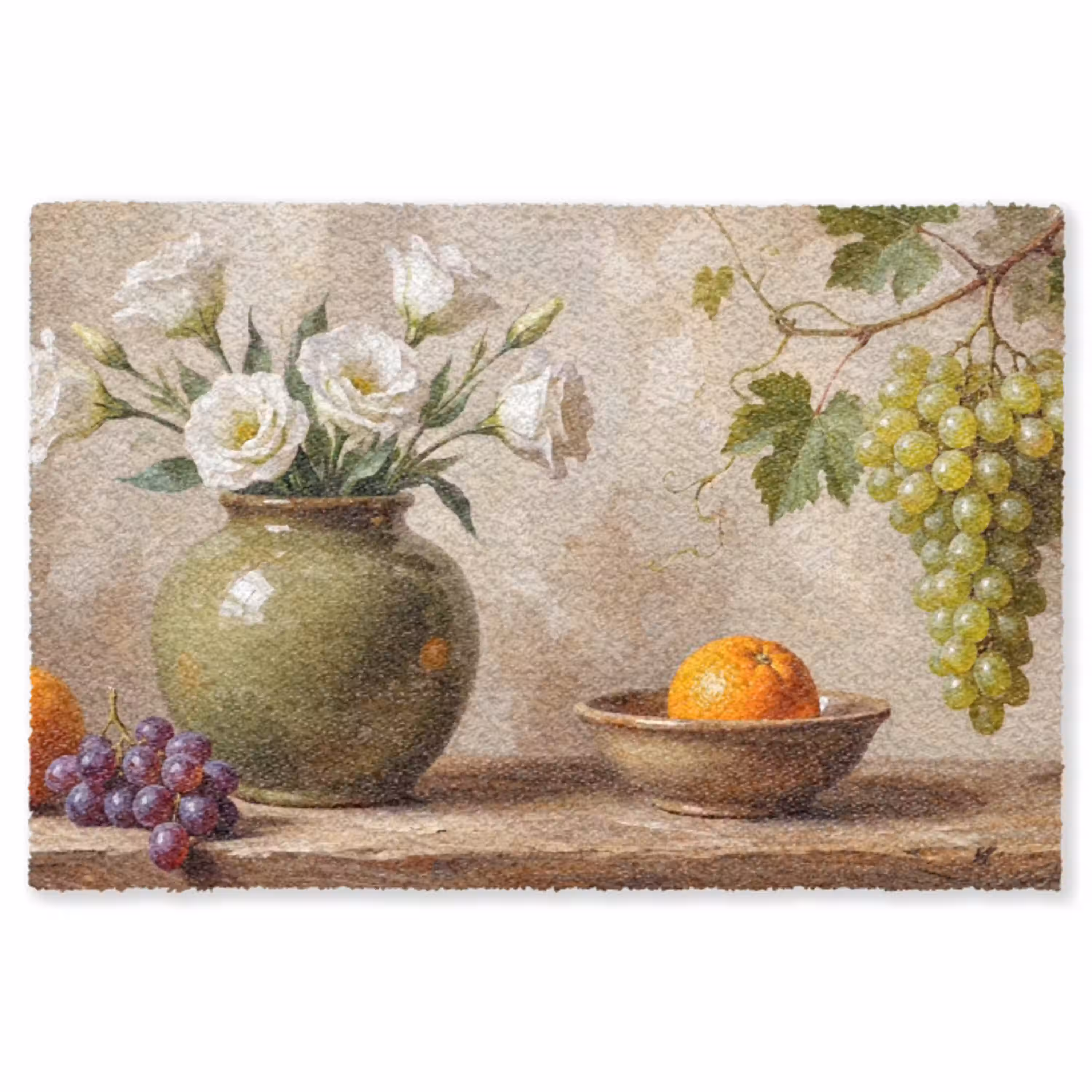 Bloemen - Fruit - Stilleven Vloerkleed Rechthoek klein -3d