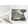 Vuurtoren - Golven - Storm muismat rubber klein -witbureau
