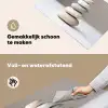 Gestapelde - Stenen - Grijs Inductie beschemer met haakjes klein -ky-schoon-nl