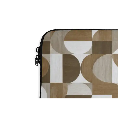 Abstract - Retro - Bruin laptophoes neopreen klein 279 -detail