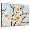 Bloesems - Wit - Mozaïek - Tak Textielframe zwart klein -3d