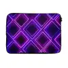 Gaming - Ruiten - Neon - Paars laptophoes neopreen klein -3d