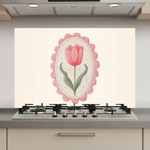 Tulp - Lijst - Ovaal - Illustratie keuken achterwand spatscherm klein -3d_website
