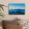 Luchtballonnen - Bergen - Zonsopgang - Landschap canvas 2cm klein -sfeer1