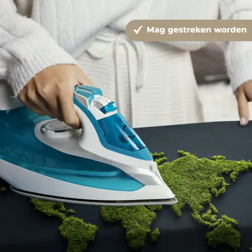 Wereldkaart - Mos -Levendig effect Wandkleed katoen klein -sfeer9