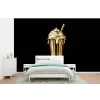 Milkshake - Goud - Drinken - Zwart fotobehang vinyl groot -bed
