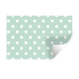 Klassiek - Polka - Groen Muursticker klein 286 -3d