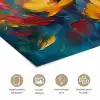 Bloemen - Dahlia - Kunst - Oranje - Watercolor poster papier klein -closeup_NL