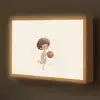 Beige - Jongen - Stippen - Basketbal Light Box met batterij (Wandlamp kind) middel -z3d_website