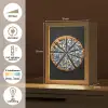Pizza - Eten - Delftsblauw Light Box met kabel (Tafellamp) klein -USP_NL