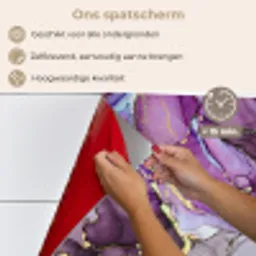 Marmer - Roze - Paars - Gold keuken achterwand spatscherm klein -spatscherm_NL