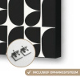 Modern - Geometrisch - Zwart Textielframe zwart klein 947 -USP_ophangsysteemNL