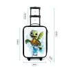 Schildpad - Water - Groen Kinderkoffer - Zwart klein -productfoto_formaten
