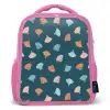 Zee - Dieren - Donkerblauw - Schelpen Kinderrugzak - Roze middel 863 -3d