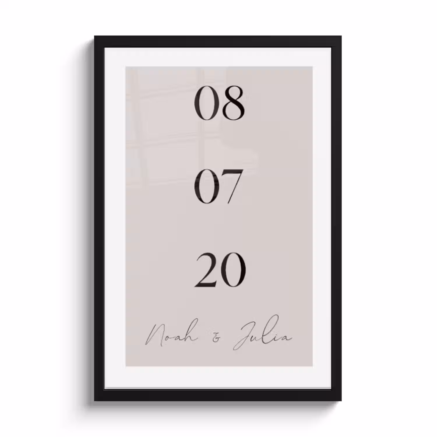 Poster mit Rahmen - Daten