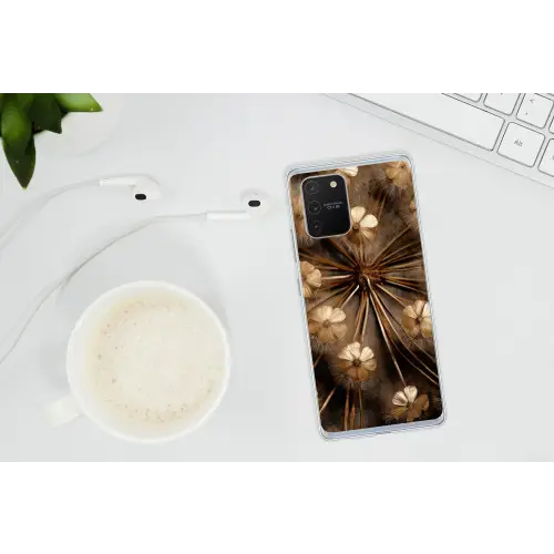 Droogbloemen - Bruin - Natuur Telefoonhoesje Samsung Galaxy S10 Lite klein -oordopS10Lite