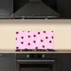 Roze - Hart - Lolly - Snoep keuken achterwand spatscherm klein -sfeer1