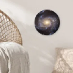 Kosmos - Sterrenstelsel - Donker Wandcirkel kunststof plaat 5mm dik klein -sfeer5