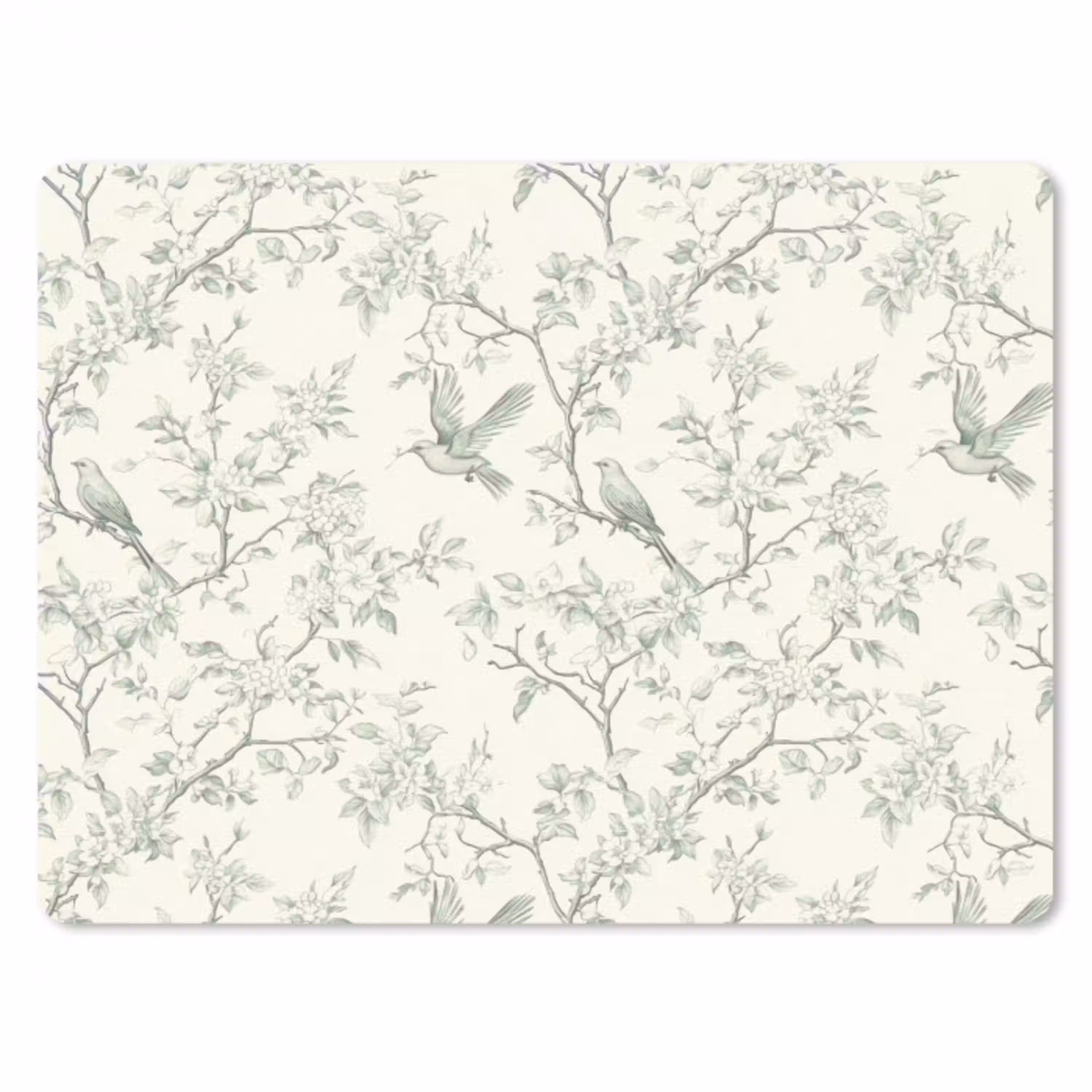 Klassiek - Vogels - Groen muismat rubber klein 262 -3d