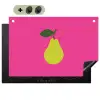 Illustratie - Fruit - Peer - Groen Inductie beschemer met haakjes klein -3d