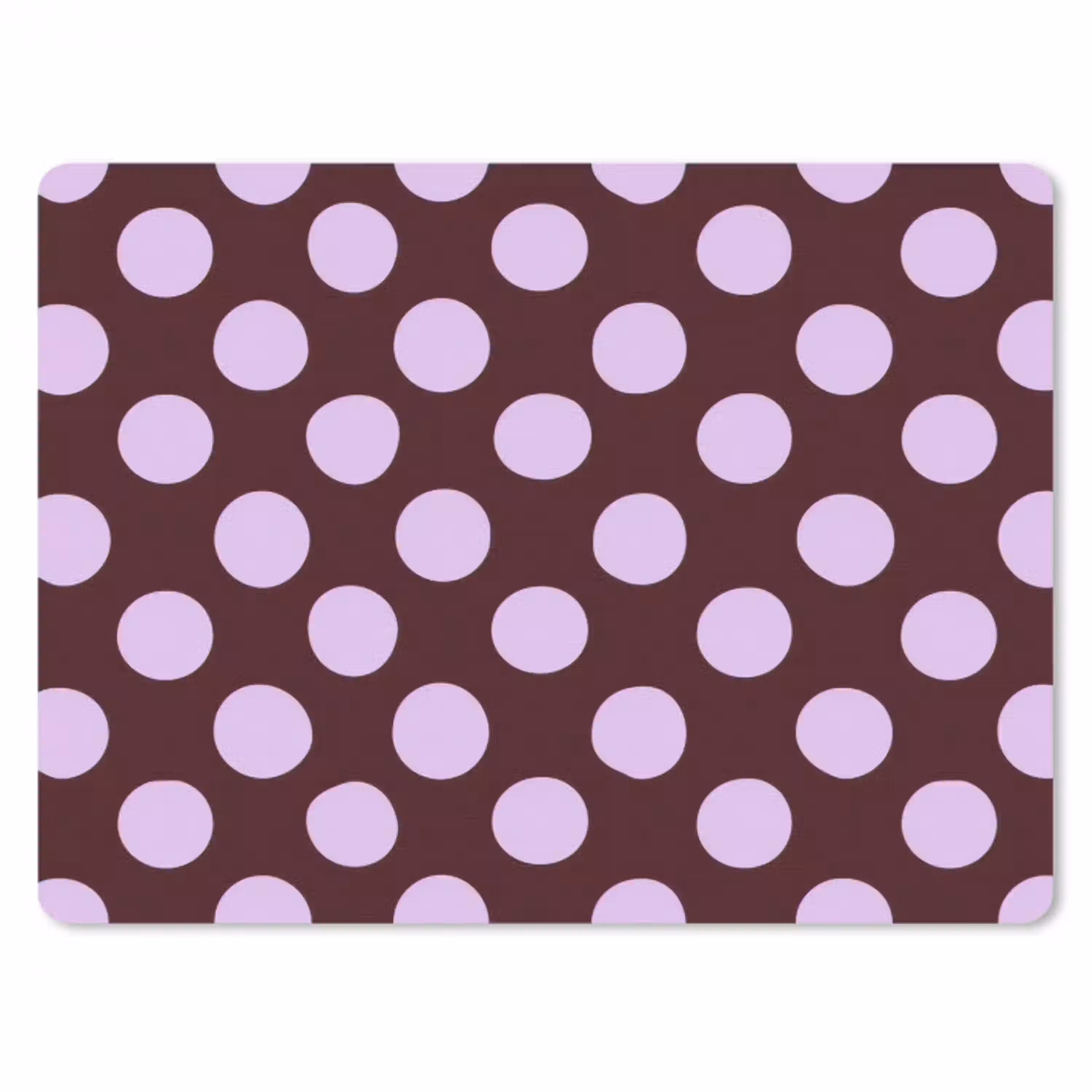 Klassiek - Stippen - Paars muismat rubber klein 262 -3d